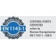 UK/4 Coffre-fort à emmurer à clé certifié EN 1143-1 GR.0 - 11 L